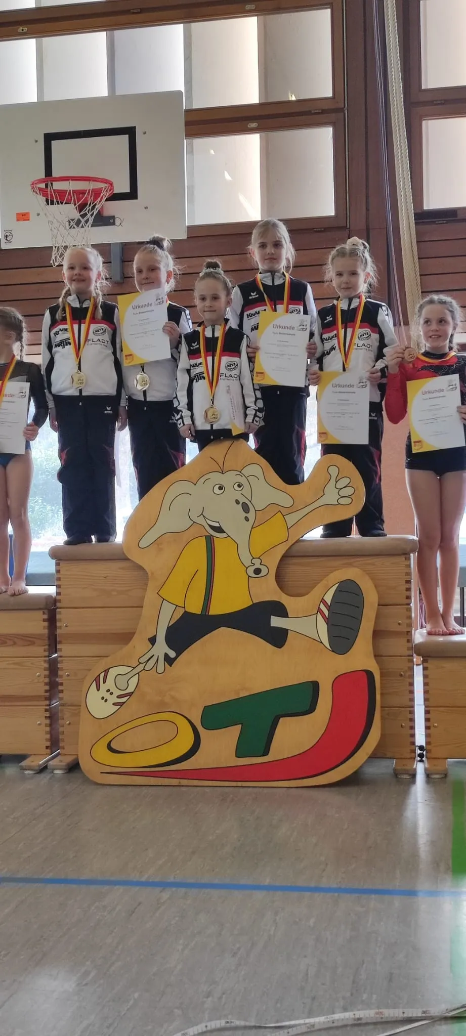 Turnerinnen des 1. Durchgangs